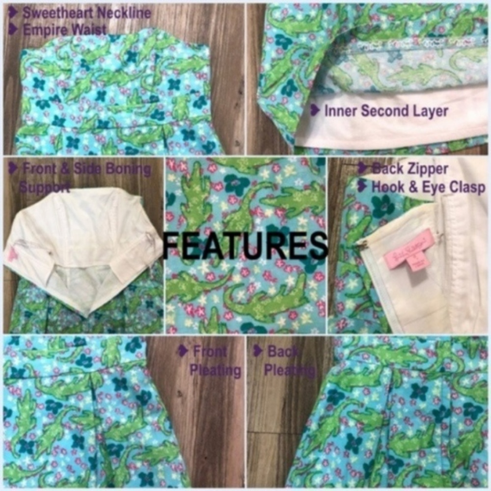 Lilly Pulitzer Floral Alberta Gator Betsey Dress - Picture 7 of 10